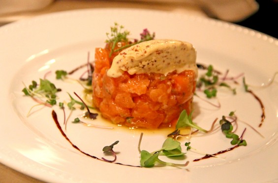 Tartar aux deux saumons